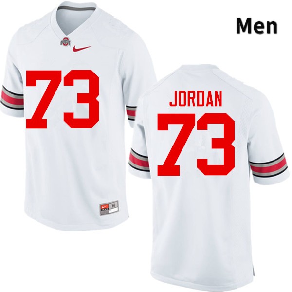 Ohio State Buckeyes Michael Jordan Men's #73 White Game Stitched College Football Jersey
